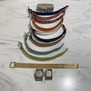 2 Gossip vintage watch faces with changeable straps